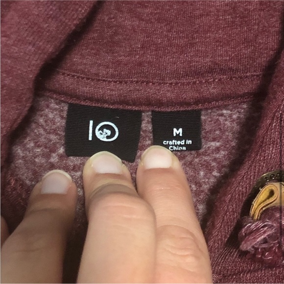 TenTree Burgundy hoodie size medium - Picture 4 of 6